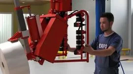 Dalmec manipulator handling resource recovery materials with precise and ergonomic lifting technology.